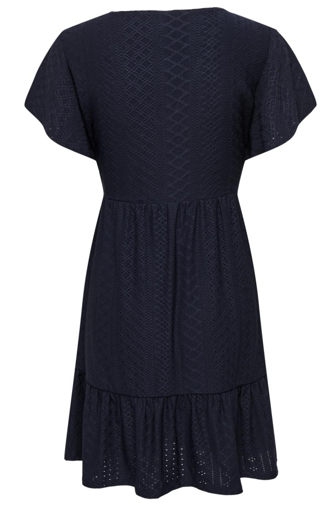 ONLSANDRA S/S V-NECK DRESS JRS NOOS 15289687 NIGHT SKY